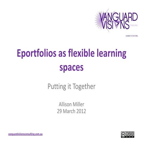 Eportfolios as flexible learning spaces