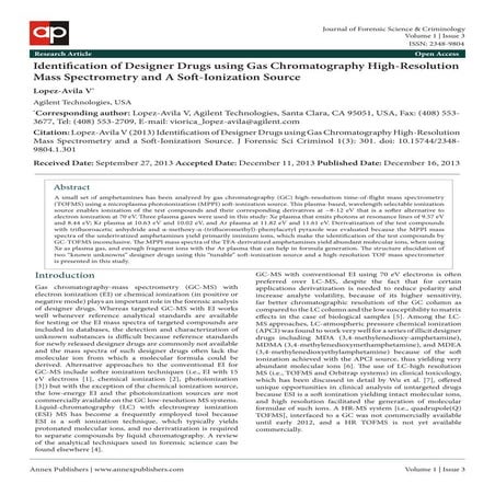 Identification of-designer-drugs-using-gas-chromatography-high-resolution-mas...