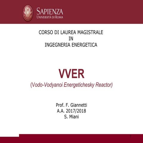 VVER Nuclear Reactors