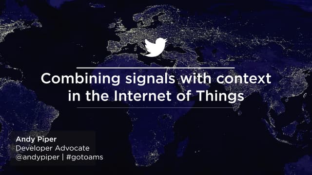 Combining Context with Signals in the IoT (longer version)
