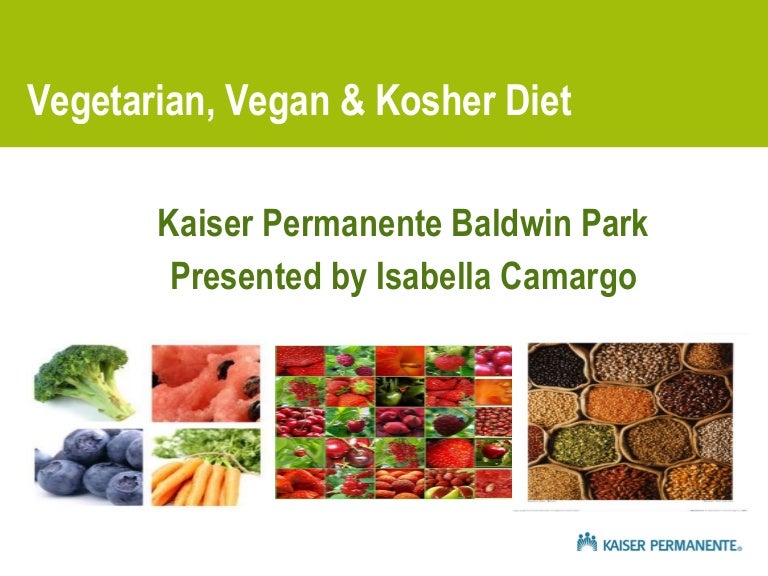 Vegan, Vegetarian and Kosher Diet
