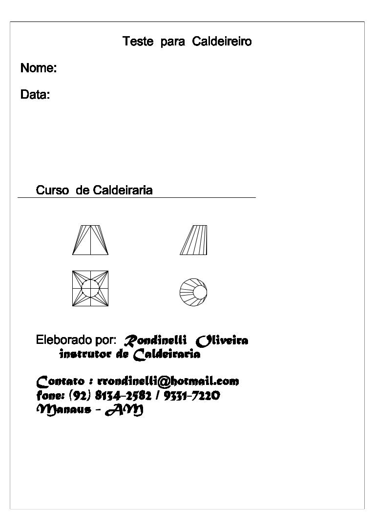 Cald Nazza Apostila De Caldeiraria Em Pdf Teste Para Caldeireiro