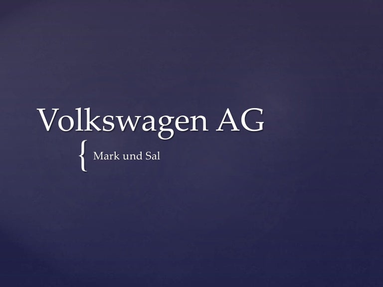 Volkswagen AG (German)