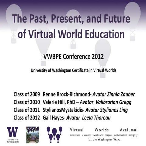 VWBPE 2012 The Past, Present, & Future of VW pt1
