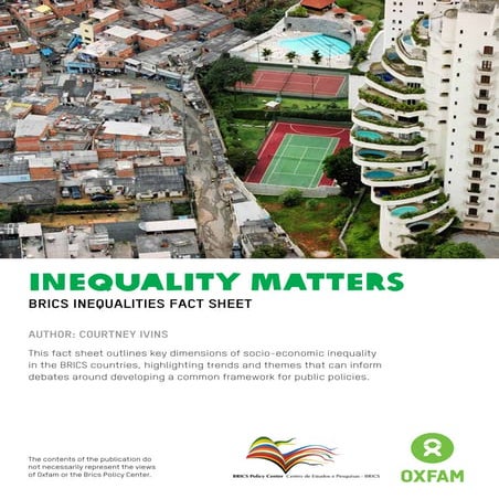 Inequality matters: BRICS inequalities fact sheet