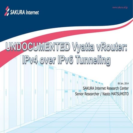 UNDOCUMENTED Vyatta vRouter: IPv4 over IPv6 Tunneling