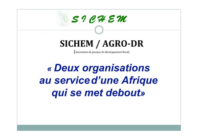 Sichem : un centre de ressources et...