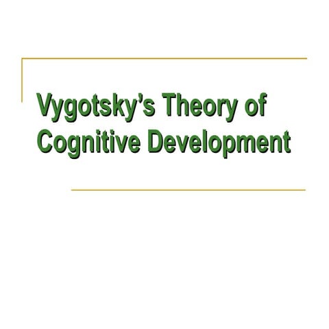 Vygotsky Power point presentation for learning, teaching | PPT