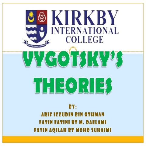 Vygotsky’s theories