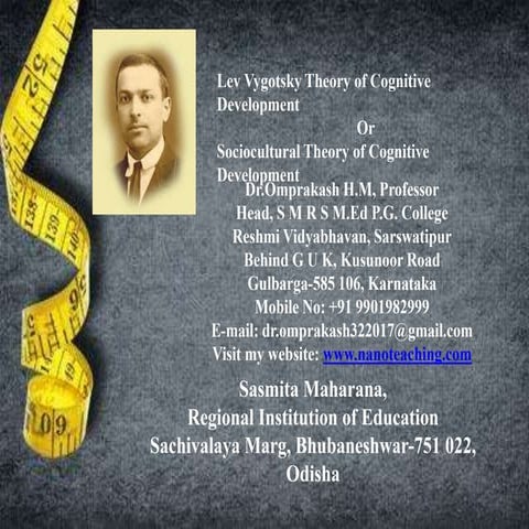 Dr.Omprakash H M - Vygotsky Theory 