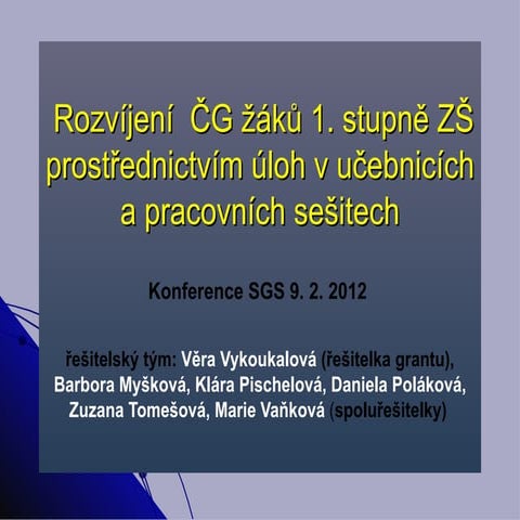 Analýza kvantity a typů úloh podporujících roviny čtenářské gramotnosti vyžad...