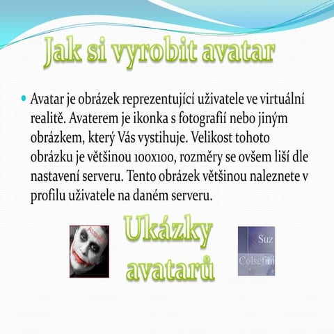 Vyroba avataru