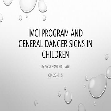 IMCI program pediatrics and signs part 1.pptx