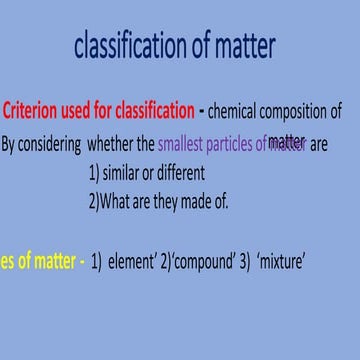 composition_of_matter.pdf types of matter, classification of matter | PDF