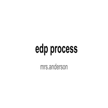 Edp process | PPTX