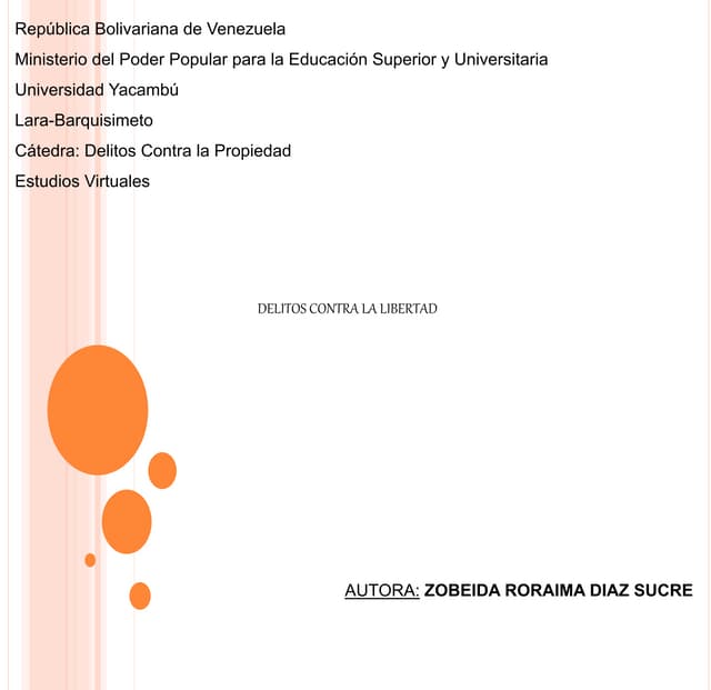 Mapa Conceptual Delitos contra la Libertad