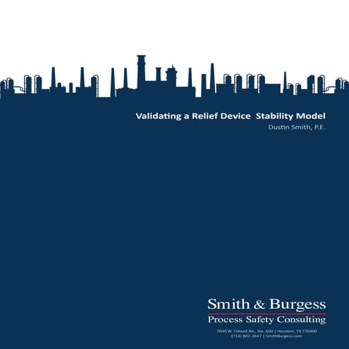 Validating a Relief Device Stability Model