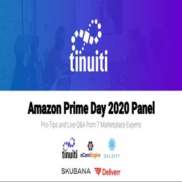 Amazon Prime Day 2020 Panel