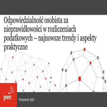 Odpowiedzialność osobista za nieprawidłowości w rozliczeniach podatkowych - n...