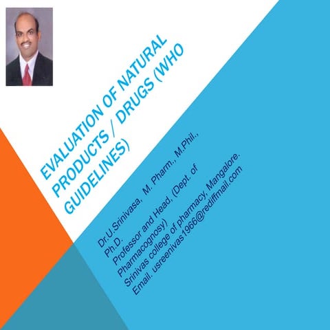 W.H.O Guidelines.ppt by  Dr.U.Srinivasa