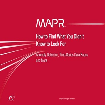 How to find what you didn't know to look for, oractical anomaly detection