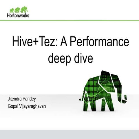 Hive + Tez: A Performance Deep Dive