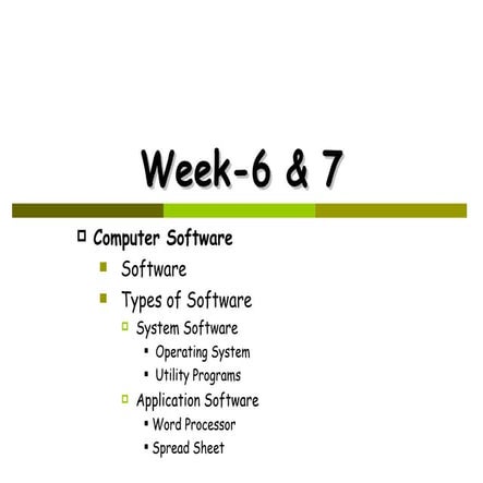 W 6 & 7 comp software