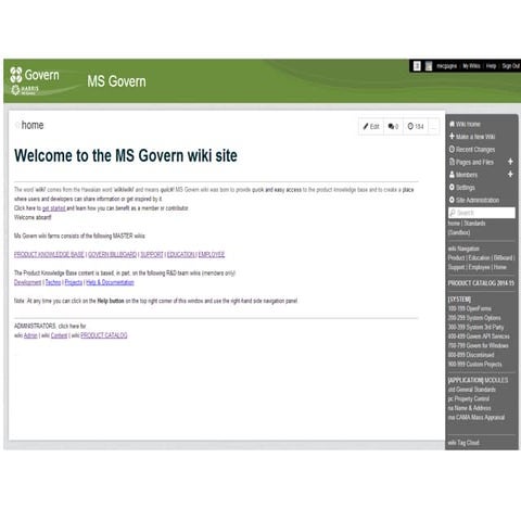 MS Govern wiki overview tour v2.2 | PPTX