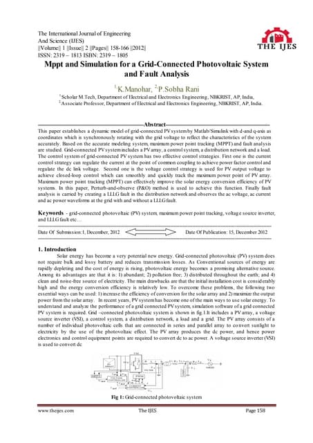 The International Journal of Engineering and Science (IJES)