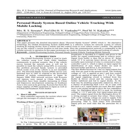 Personal Handy System Based Online Vehicle Tracking With Mobile Locking