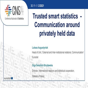 14a Conferenza Nazionale di Statistica
