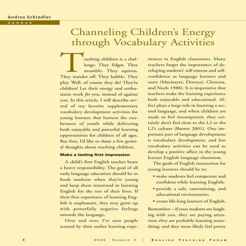 Schindler - channeling childrens energy
