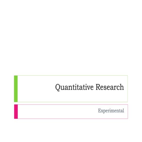 quantitative research