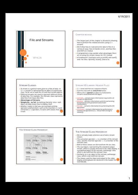  streams and files