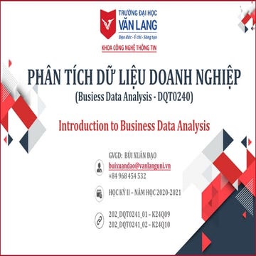 Comprehensive Data Analytics and Business Intelligence Course Overview ...