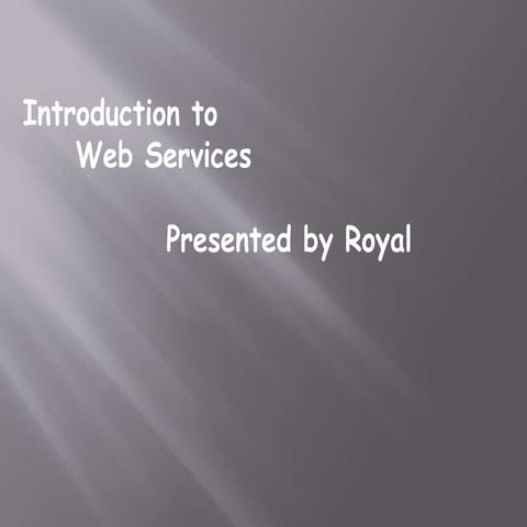 WebServices introduction