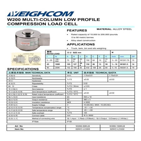 W200-50KLB , W200-100KLB