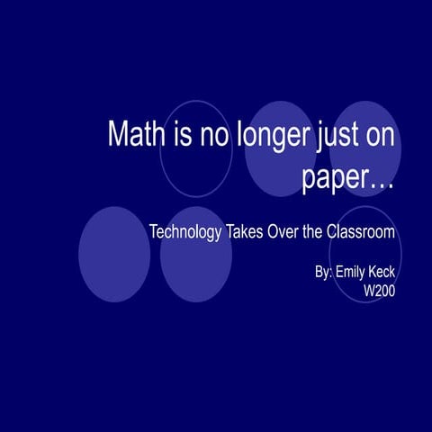 Mathematics & Technology