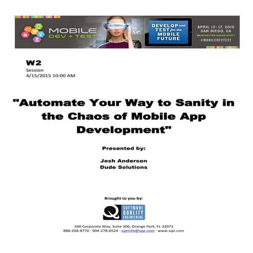 Automate Your Way to Sanity in the Chaos of Mobile App Development