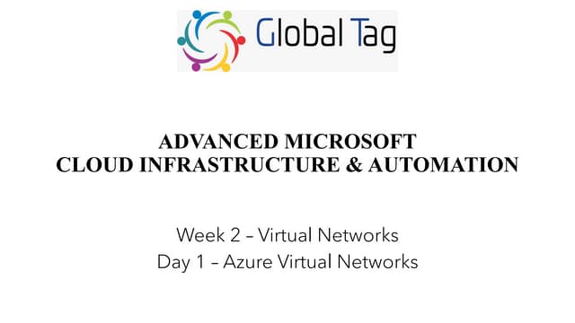 Microsoft Azure Virtual Network description