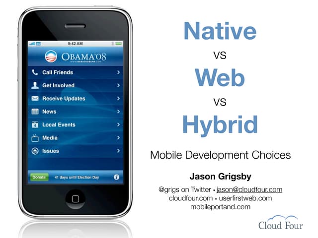 Native vs. Web vs. Hybrid: Mobile Development Choices