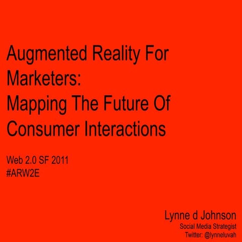 Augmented Reality for Marketers: Mapping the Future of Consumer Interactions