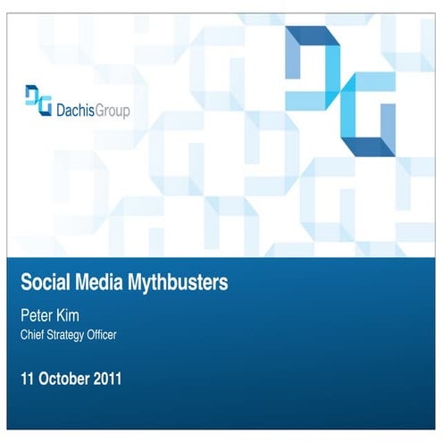 Social Media Mythbusters