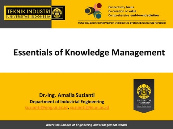 Knowledge management | PPTX