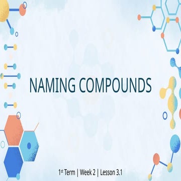 Comprehensive Guide to Naming Covalent Compounds and Formulas | PPTX