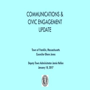 Communications and Civic Engagement Update | PPT | Free Download
