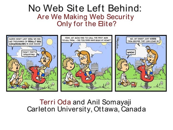 No Website Left Behind: Are We Making Web Security Only for the Elite?