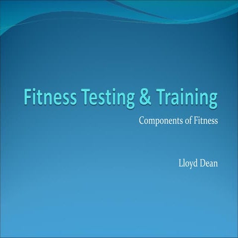 Fitness testing | PPT