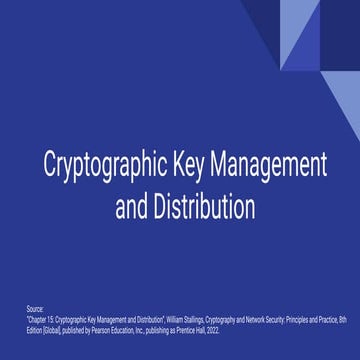 W3Key Management and Distributionoooooooo