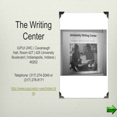 Writing center | KEY